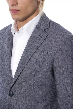 Verri Blauer Blazer aus Polyester