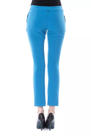 BYBLOS Hellblaue Damen-Skinny-Hose aus Polyester