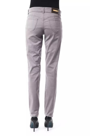BYBLOS Graue Damenhose aus Baumwolle