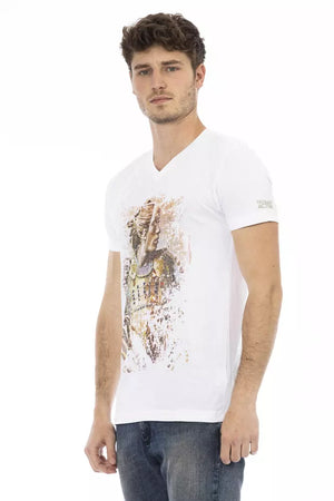 Trussardi Action Weißes Baumwoll-T-Shirt