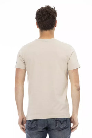 Trussardi Action Beige Baumwoll-T-Shirt für Herren