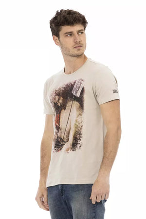 Trussardi Action Beige Baumwoll-T-Shirt für Herren