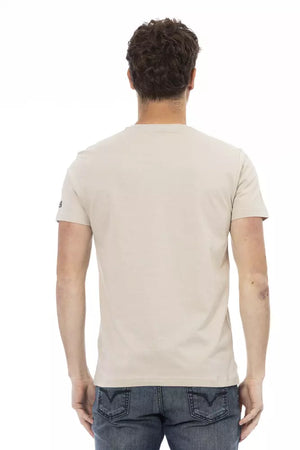 Trussardi Action Beige Baumwoll-T-Shirt für Herren