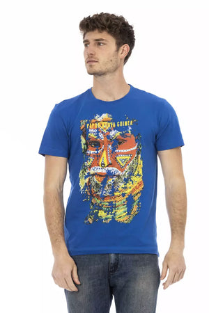 Trussardi Action Blu Baumwoll-T-Shirt für Herren