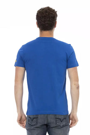 Trussardi Action Blu Baumwoll-T-Shirt für Herren