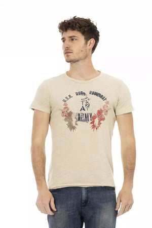 Trussardi Action Beige Baumwoll-T-Shirt für Herren