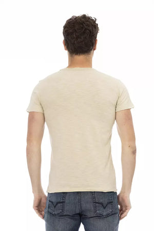 Trussardi Action Beige Baumwoll-T-Shirt für Herren