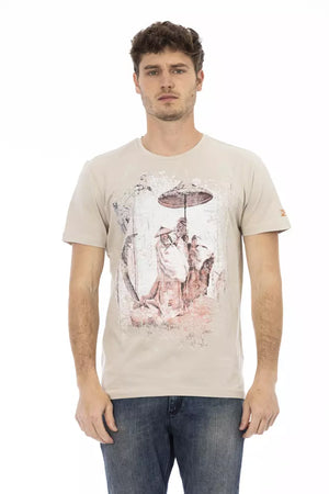 Trussardi Action Beige Baumwoll-T-Shirt für Herren