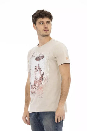 Trussardi Action Beige Baumwoll-T-Shirt für Herren