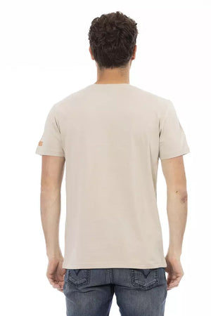 Trussardi Action Beige Baumwoll-T-Shirt für Herren