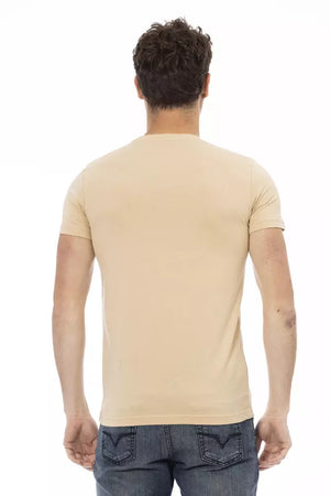 Trussardi Action Beige Baumwoll-T-Shirt für Herren