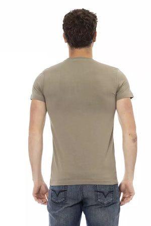 Trussardi Action Grünes Baumwoll-T-Shirt für Herren