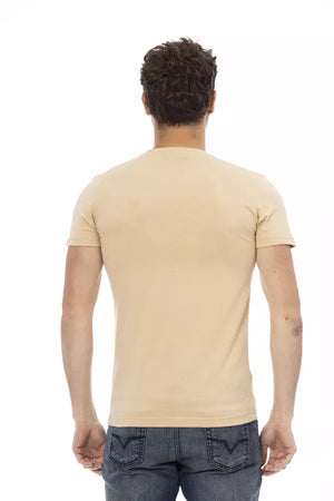 Trussardi Action Beige Baumwoll-T-Shirt für Herren