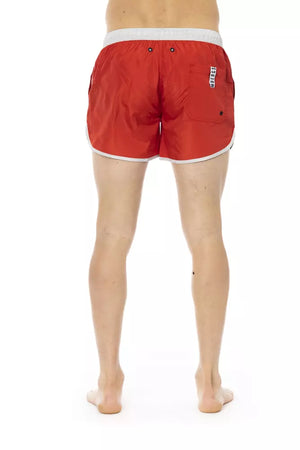 Bikkembergs Rote Badeshorts aus Polyester
