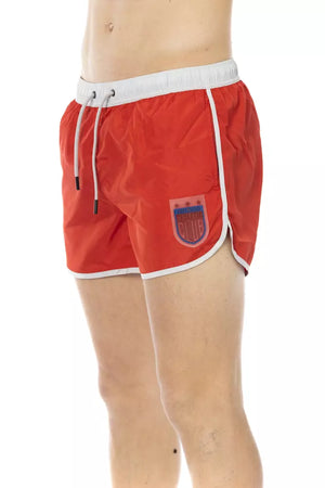 Bikkembergs Rote Badeshorts aus Polyester