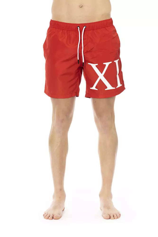 Bikkembergs Rote Badeshorts aus Polyester