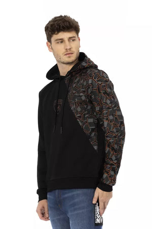 Automobili Lamborghini Schwarzer Herren-Hoodie aus Baumwolle