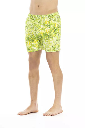 Just Cavalli Grüne Bikkembergs Herren-Badehose aus Polyester