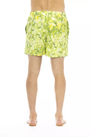 Just Cavalli Grüne Bikkembergs Herren-Badehose aus Polyester