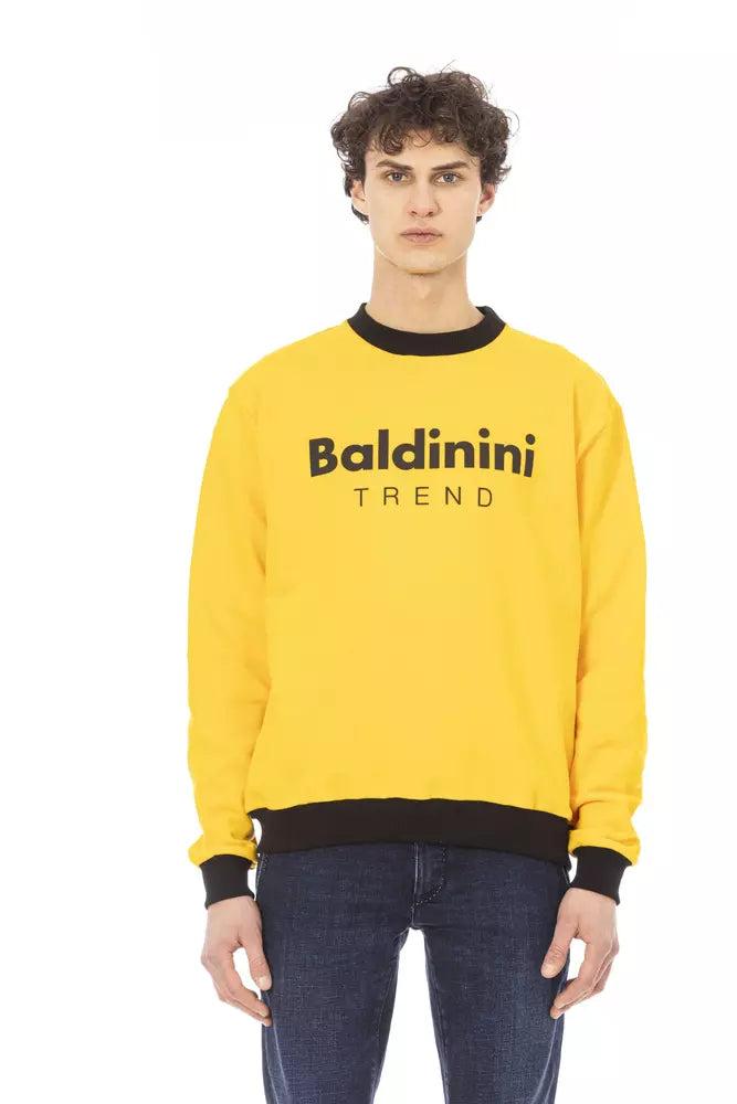 Baldinini Trend Gelber Baumwollpullover