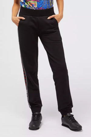 Custo Barcelona Schwarze Baumwoll-Sweathose für Damen
