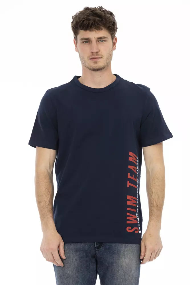 Bikkembergs Blu Baumwoll-T-Shirt für Herren