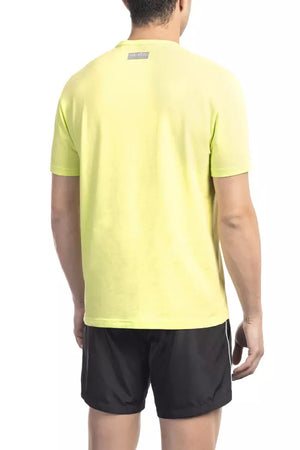 Bikkembergs Herren T-Shirt aus gelber Baumwolle