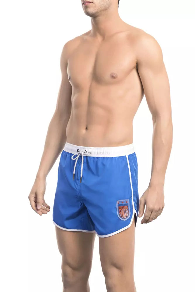 Bikkembergs Blaue Badeshorts aus Polyester