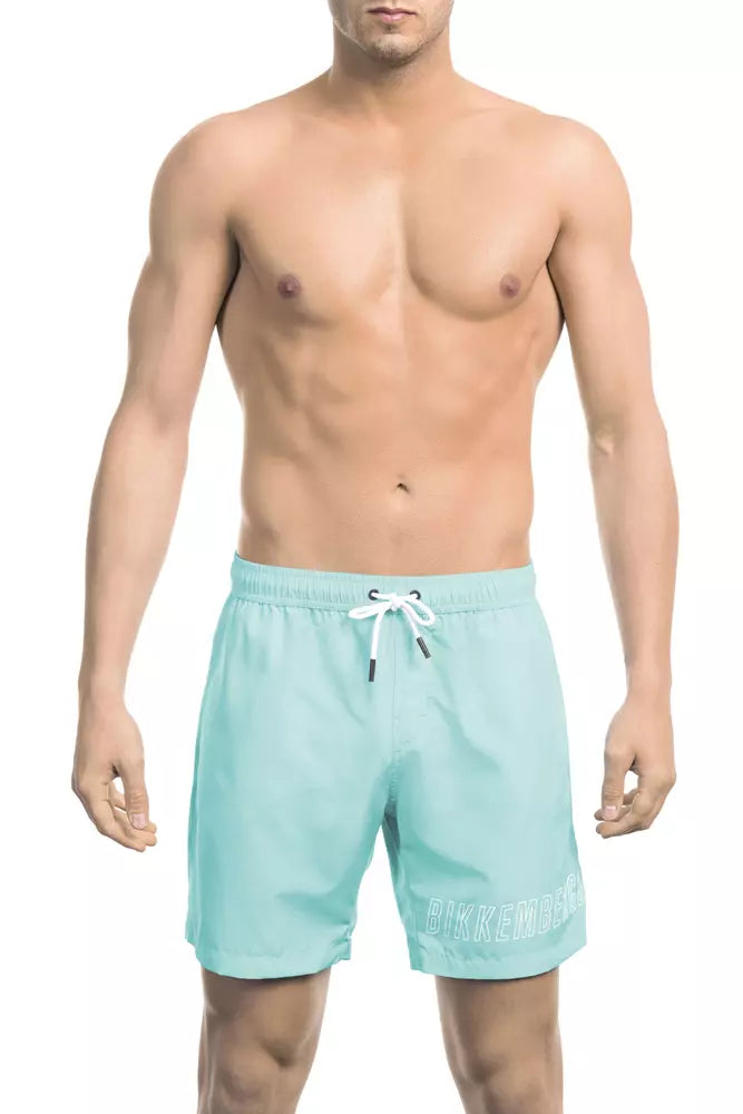 Bikkembergs Blaue Badeshorts aus Polyester