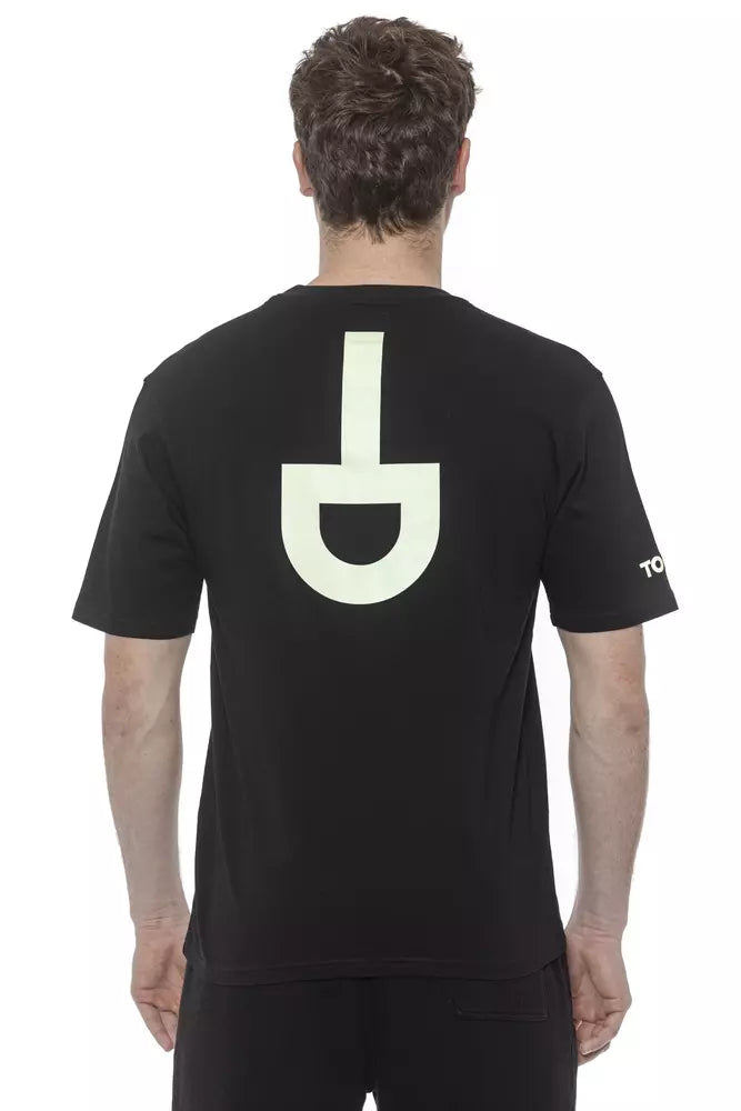 Tond Schwarzes Baumwoll-T-Shirt für Herren