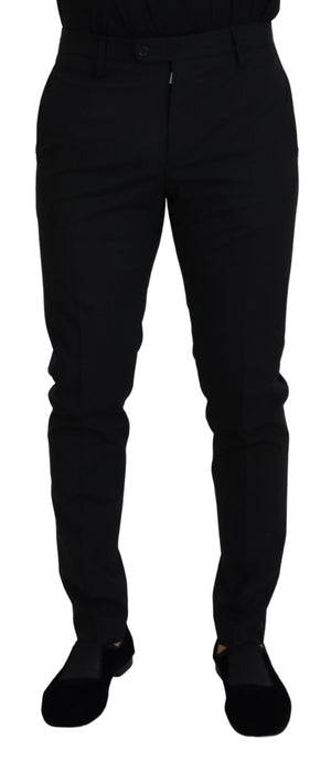 Dolce & Gabbana Schwarze Chino-Hose aus Polyester für formelle Anlässe