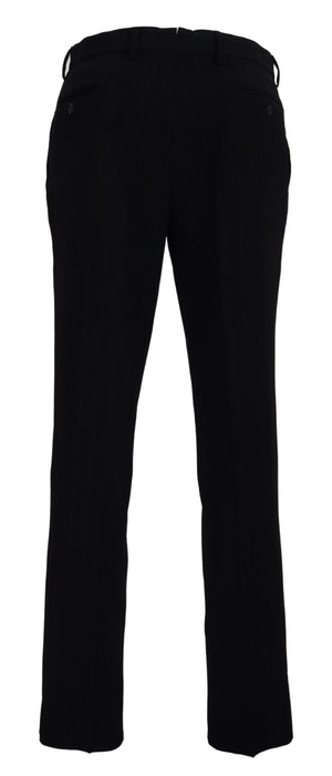 BENCIVENGA Schwarz Baumwolle Straight Fit Herren Formal Hosen