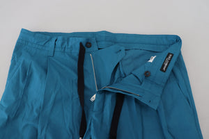 Dolce & Gabbana Blaue Baumwoll-Chinos Hosen Hosen