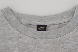 Aeronautica Militare Grauer Herren Pullover Sweatshirt Pullover