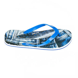Just Cavalli Hellblaue EVA Herren-Sandale