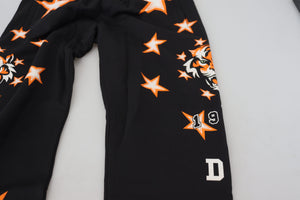 Dolce & Gabbana Schwarz Orange Star Hose Sporthose