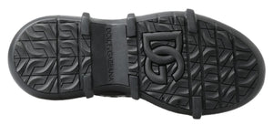 Dolce & Gabbana Schwarze Lederstiefel für die Freizeit