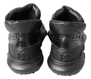 Dolce & Gabbana Schwarze Lederstiefel für die Freizeit