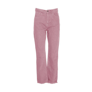 Hinnominate Schicke rosafarbene Raw Cut Bottom Jeans