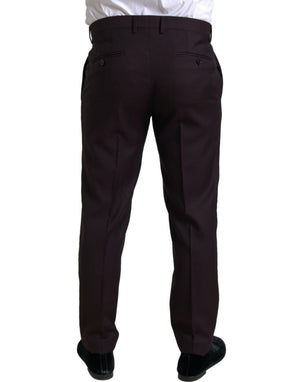Dolce & Gabbana Kastanienbrauner 2-tlg. einreihiger MARTINI Anzug