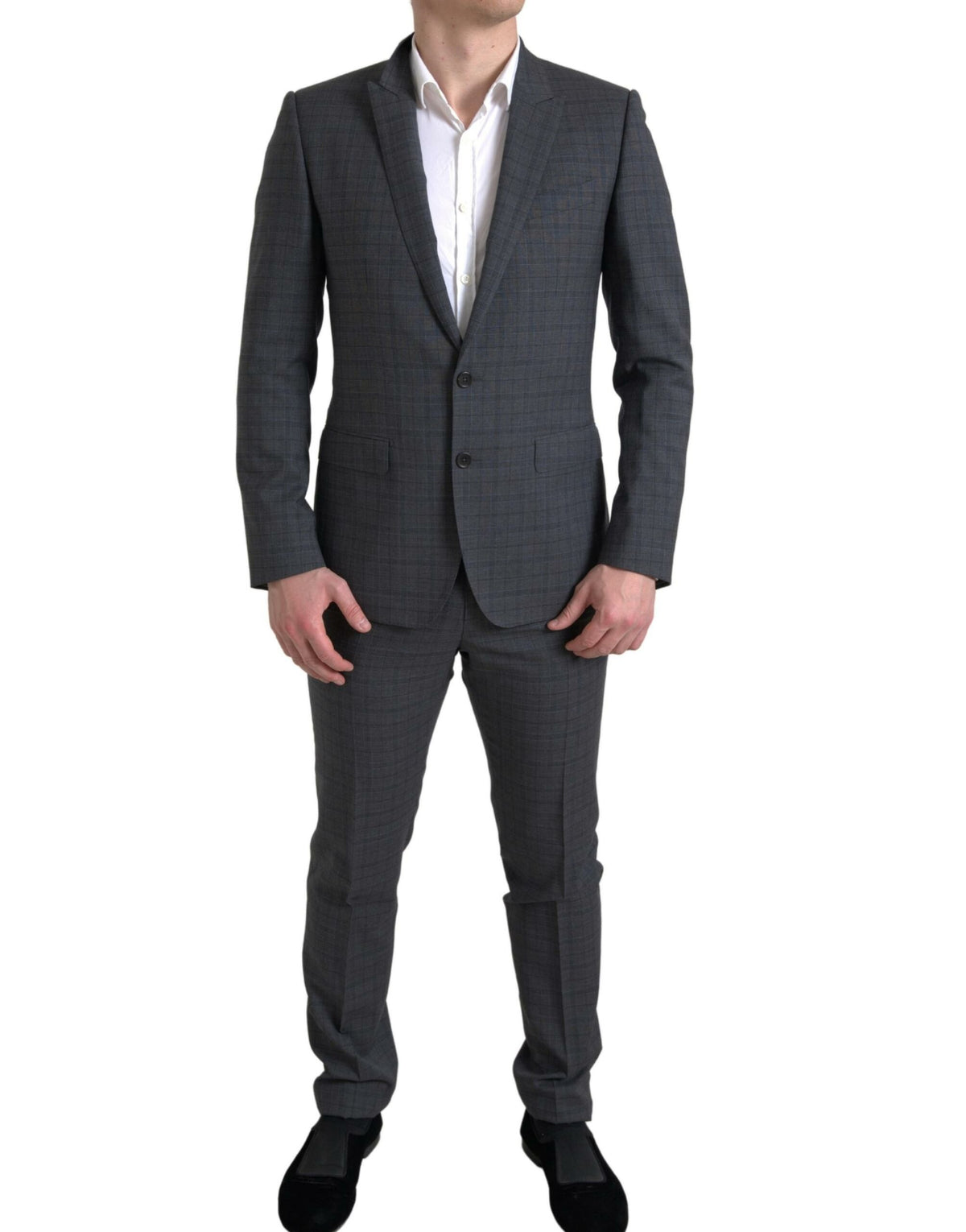 Dolce & Gabbana Grauer 2-teiliger einreihiger MARTINI Anzug