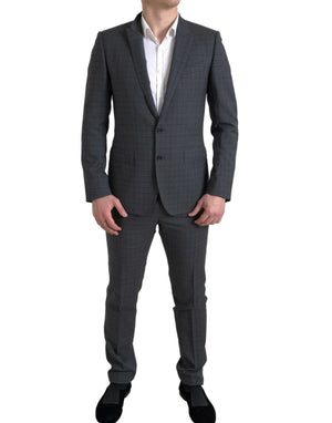 Dolce & Gabbana Grauer 2-teiliger einreihiger MARTINI Anzug