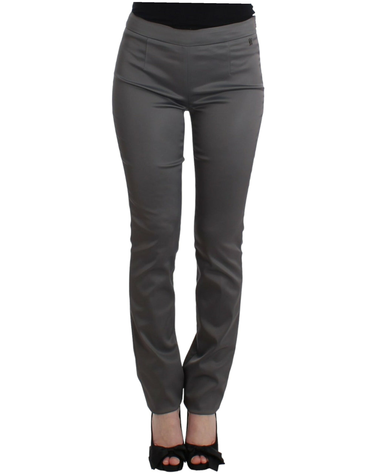 John Galliano Graue Slim Fit Hose