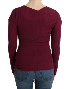 Cavalli Lila Wollstrickpullover