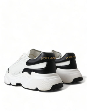 Dolce & Gabbana Weiß Schwarz Low Top Daymaster Turnschuhe Schuhe
