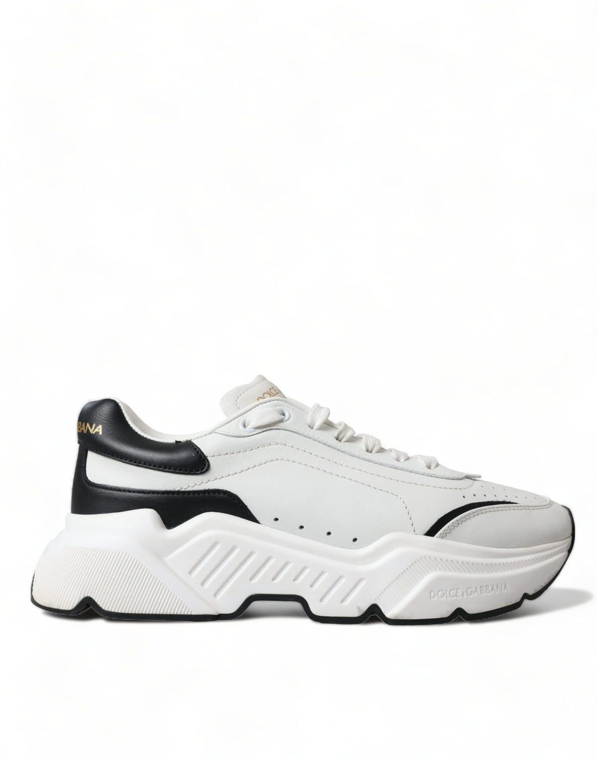 Dolce & Gabbana Weiß Schwarz Low Top Daymaster Turnschuhe Schuhe