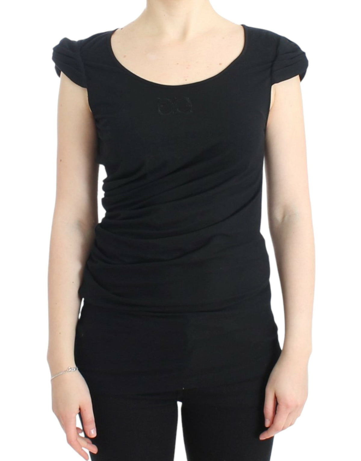 Cavalli Schwarzes Baumwoll-Top
