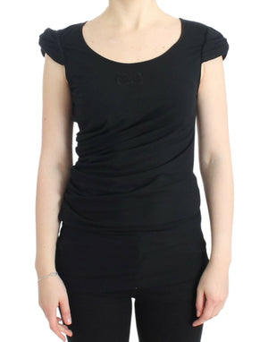 Cavalli Schwarzes Baumwoll-Top