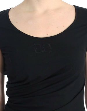 Cavalli Schwarzes Baumwoll-Top