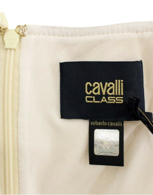 Cavalli Schwarzes Spitzen-Etuikleid